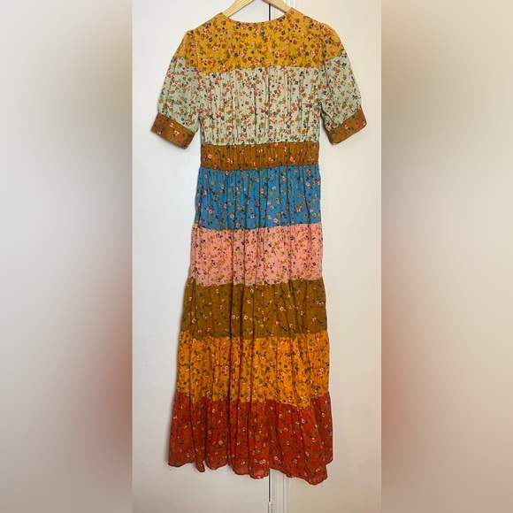 Anthropologie Tiered True Colorful Maxi Dress - Picture 6 of 11